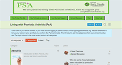 Desktop Screenshot of livingwithpsoriaticarthritis.org
